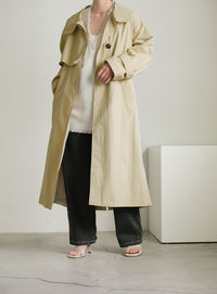 ナイロンワッシャースタンドネックコート