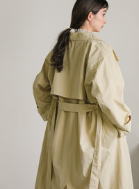 ナイロンワッシャースタンドネックコート