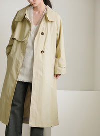 ナイロンワッシャースタンドネックコート