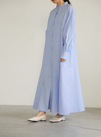 ストライプティアードワンピース