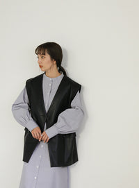 ストライプティアードワンピース