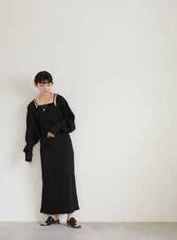ボレロ＆キャミワンピースセットアップ【SALE】