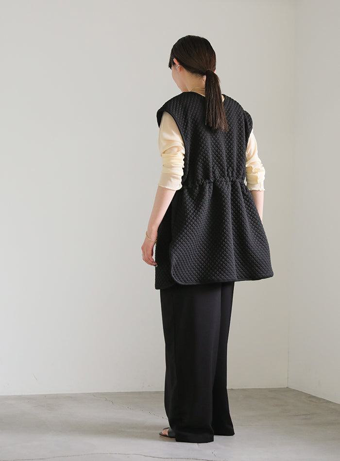 カットキルティングドロストベスト【SALE】