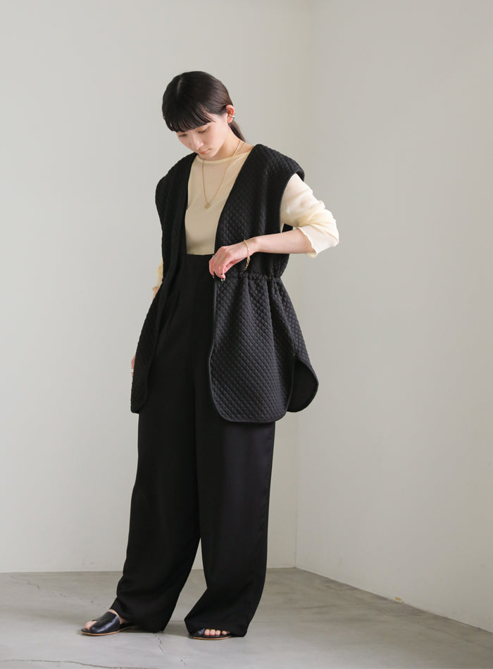 カットキルティングドロストベスト【SALE】
