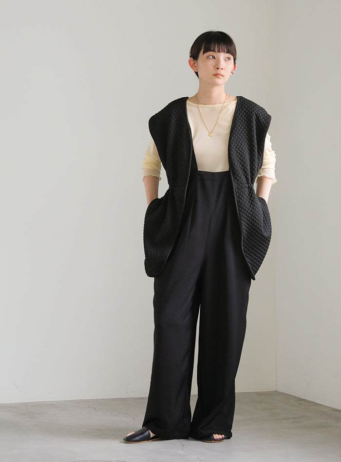 カットキルティングドロストベスト【SALE】