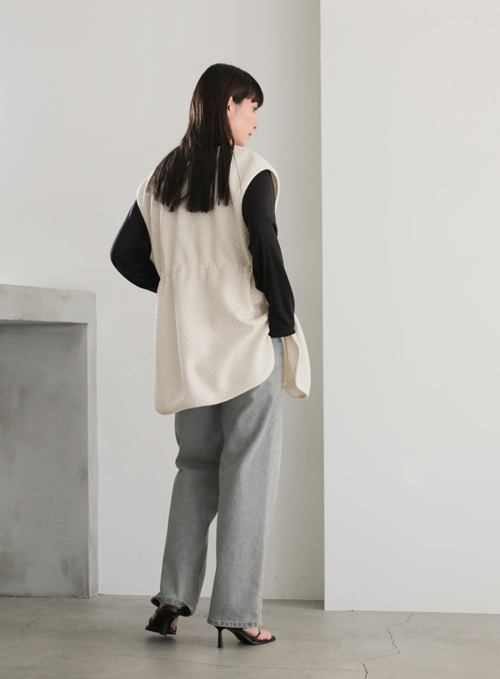 カットキルティングドロストベスト【SALE】