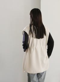 カットキルティングドロストベスト【SALE】