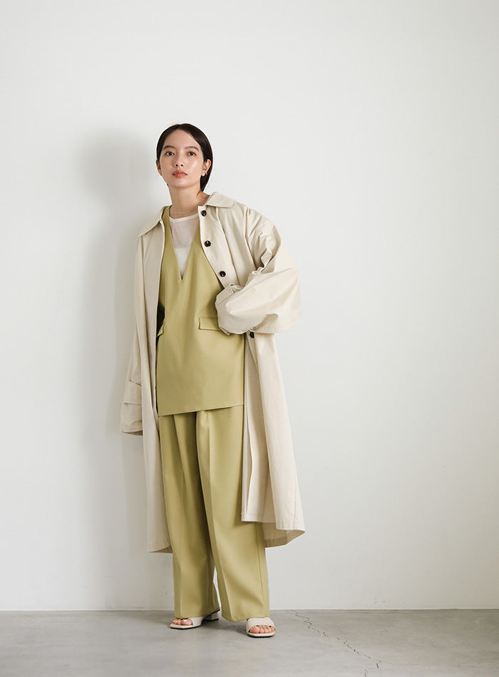 Vネックリネンライクオーバーベスト【SALE】 – SELECT MOCA 