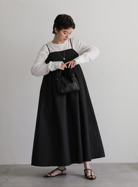 ふくれジャガードペプラムキャミワンピース【official限定】【SALE】