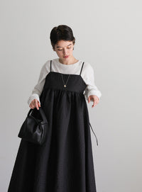 ふくれジャガードペプラムキャミワンピース【official限定】【SALE】