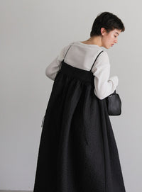 ふくれジャガードペプラムキャミワンピース【official限定】【SALE】
