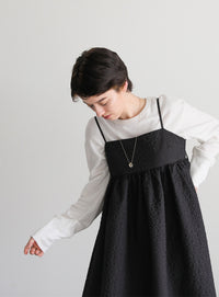 ふくれジャガードペプラムキャミワンピース【official限定】【SALE】