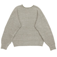 キーネックミックス編みプルオーバー【SALE】