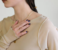 クルーネックリンキングメローシアープルオーバー【SALE】