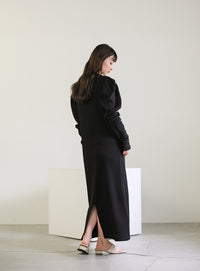 パフスリーブサーマルワンピース