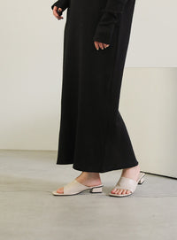 パフスリーブサーマルワンピース