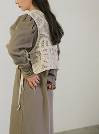 パフスリーブサーマルワンピース