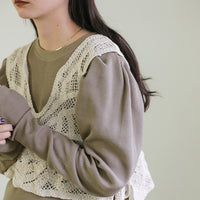 パフスリーブサーマルワンピース