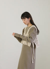 パフスリーブサーマルワンピース