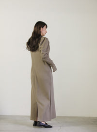 パフスリーブサーマルワンピース