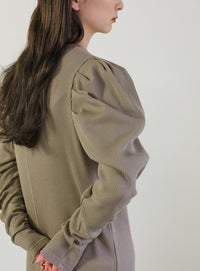 パフスリーブサーマルワンピース