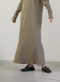 パフスリーブサーマルワンピース