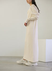 パフスリーブサーマルワンピース