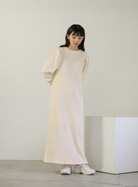 パフスリーブサーマルワンピース