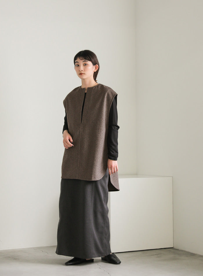 フレンチスリーブキーネックベスト【SALE】