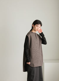 フレンチスリーブキーネックベスト【SALE】
