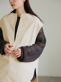 フレンチスリーブキーネックベスト【SALE】