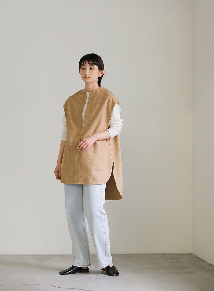 フレンチスリーブキーネックベスト【SALE】