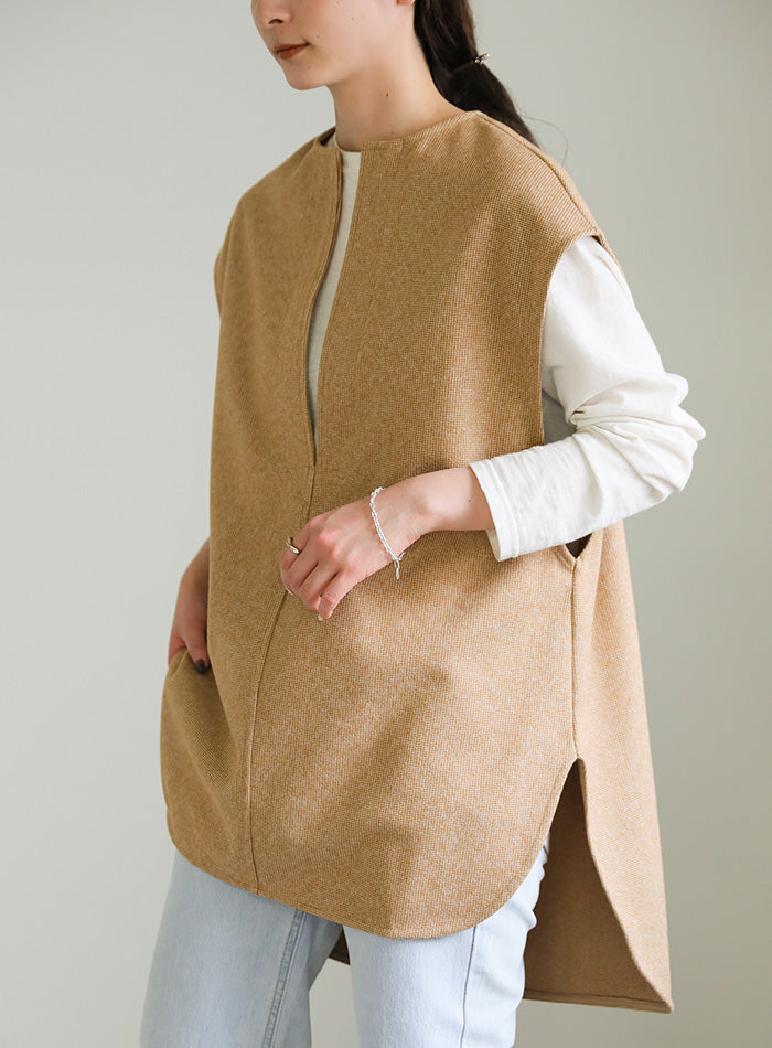 フレンチスリーブキーネックベスト【SALE】