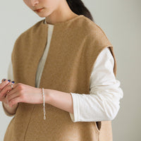 フレンチスリーブキーネックベスト【SALE】