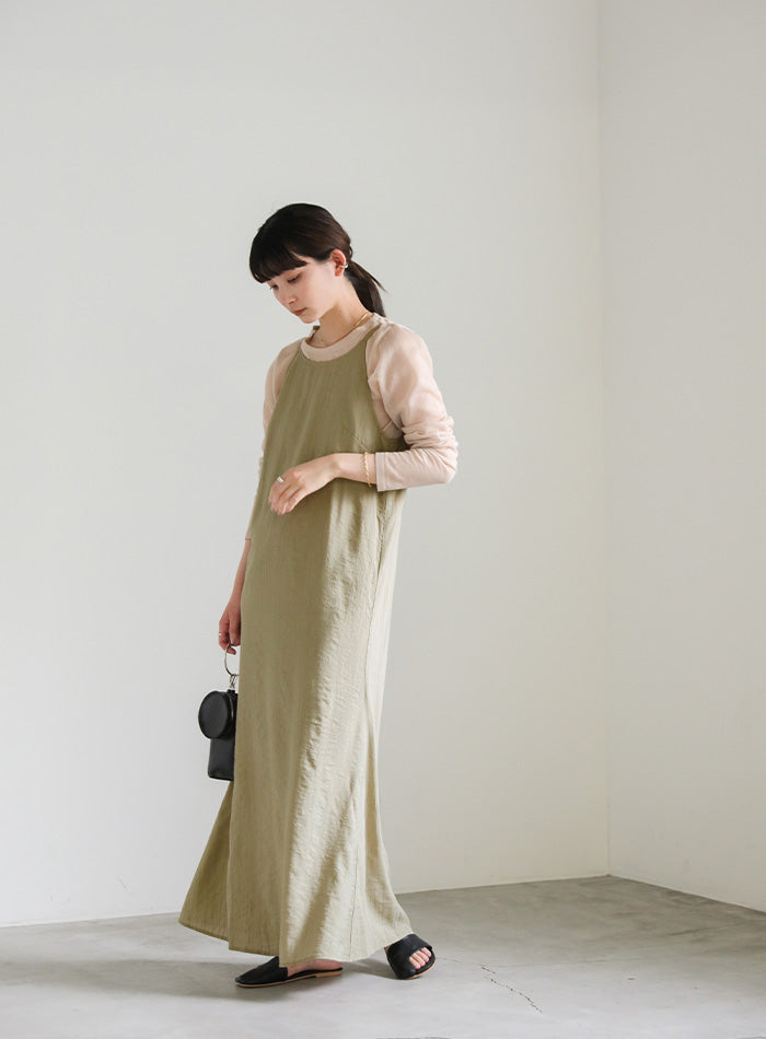 アメリカンスリーブロングキャミワンピース【SALE】