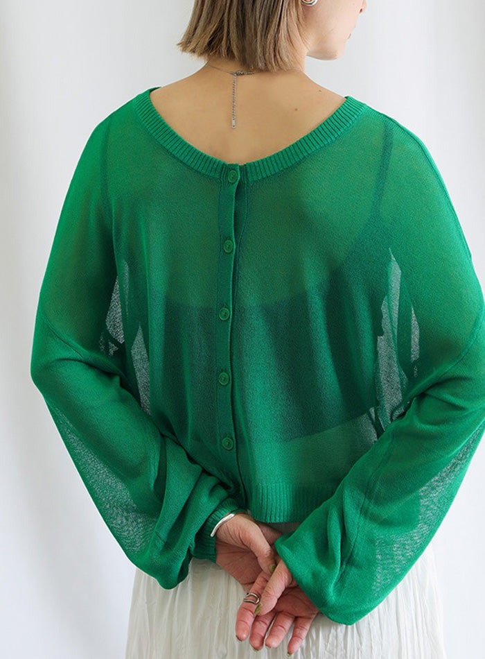 2WAYシアーニットショートカーディガン