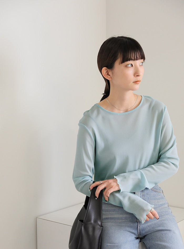 2024AW✨Charlotte クルーネック プルオーバー　ブラウン Charlotte クルーネック プルオーバー（ニット／セーター