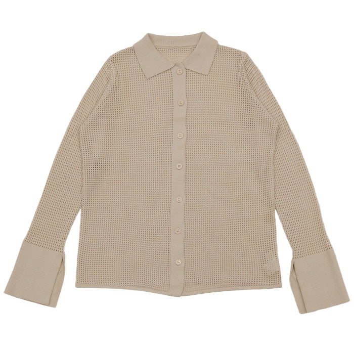 ロングカフスメッシュトップス【SALE】