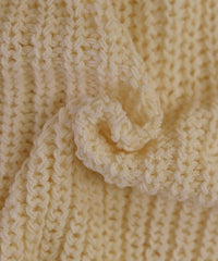 透かし編みニットショートベスト