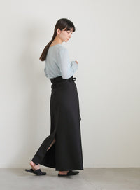 ハイウエストセミフレアスカート【SALE】