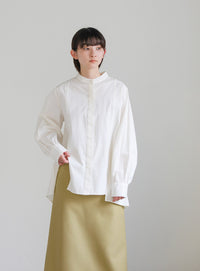 ハイウエストセミフレアスカート【SALE】