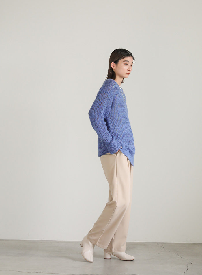 クルーネックシアーニット【SALE】