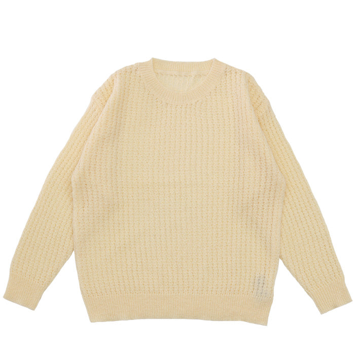 クルーネックシアーニット【SALE】
