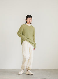 クルーネックシアーニット【SALE】