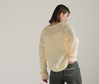 クルーネックシアーニット【SALE】