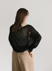 メッシュニットボレロ【SALE】