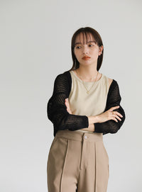 メッシュニットボレロ【SALE】