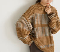 マルチカラーデザインニット【SALE】