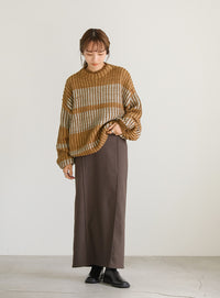 マルチカラーデザインニット【SALE】