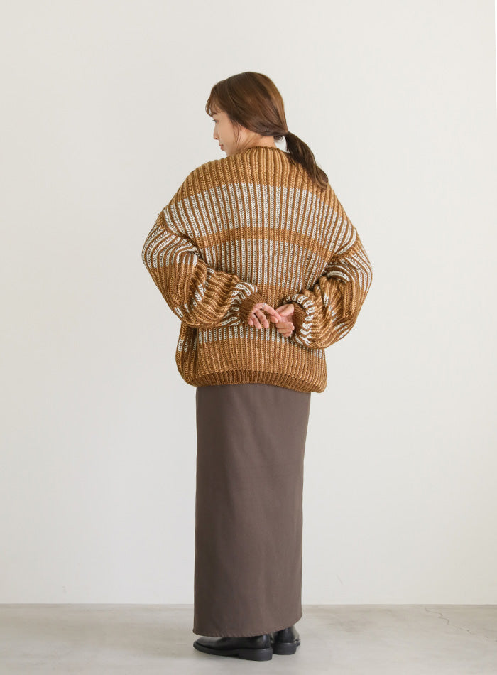 マルチカラーデザインニット【SALE】